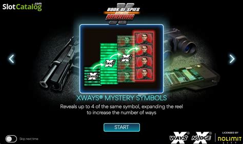 Slot Book Of Spies Mission X
